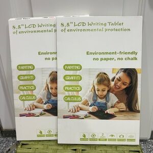 Quantity 2 8.5" LCD Writing Drawing Tablets No Paper Needed Pink/Blue NWT